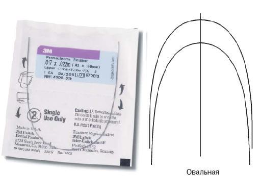 Дуга стальная Пермахром Ризилиэнт / Permachrome Resilient Archwire SS OFIII U 014 1шт 4300-005 купить