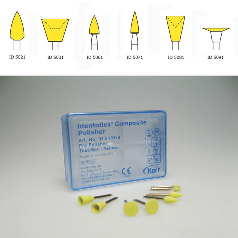 Полиры д/композитов / Identoflex Composite Prepolishers д/предвар полировки острый кончик малый желтые 12шт ID5071/12 купить