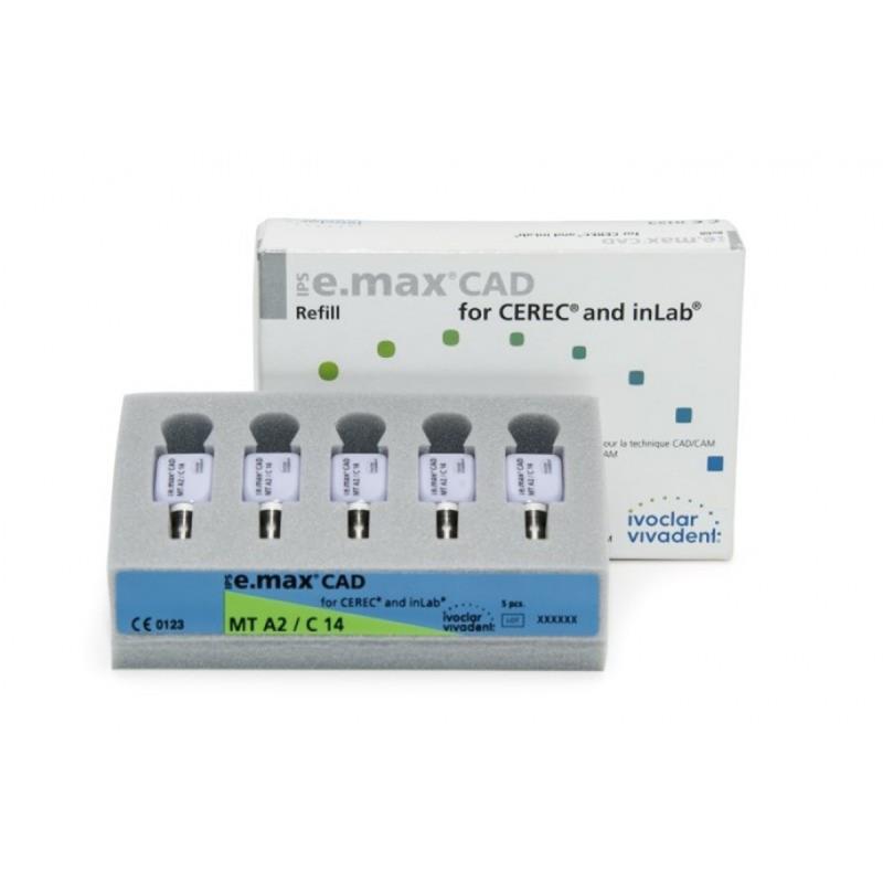 Емакс блоки для фрезерования / IPS e.max Cad for Cerec/inLab MT A1 C14/5 680028 купить